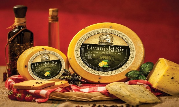 Livanjski cheese with pepper and lemon
